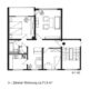 Renovierte 2,5 Zimmer Wohnung mit sonnigen Balkon - Grundriss Albertstraße 4 3 ZKB links