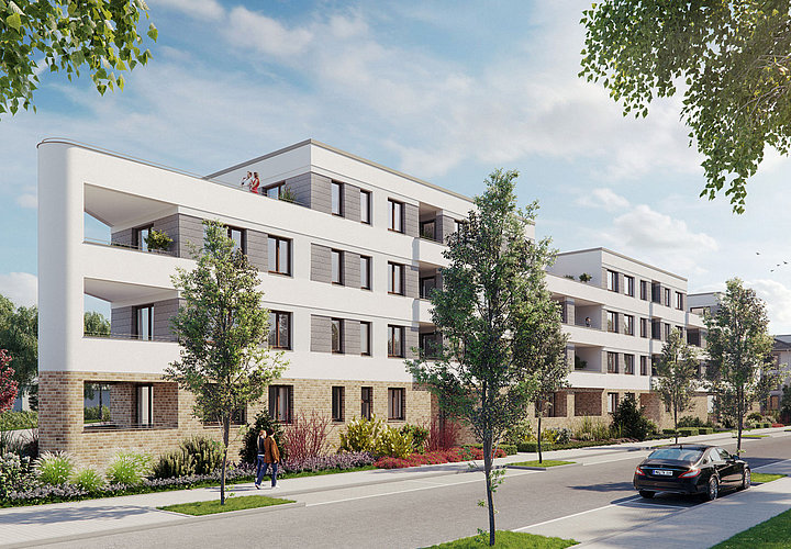 Schöne 3-Zimmer Neubauwohnung mit Einbauküche sucht Nachmieter!, Franklin-D.-Roosevelt-Straße 5, 68309 Mannheim
