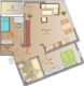 3-Raumwohnung mit Balkon im Zentrum-Süd - Grundriss