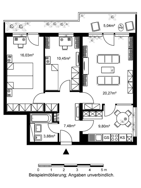 Renovierte 3- Zimmer Wohnung, Berkersheimer Weg 8, 60433 Frankfurt am Main