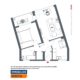KS-Vorderer Westen: Barrierearmes 2-ZKB-Appartement mit Balkon und schöner Küche! - Grundriss