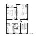 Schicke 2-Zimmer-Wohnung mit Balkon - Grundriss