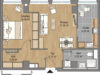 Wohnen im Ruby Tower in einer 2 Zimmerwohnung mit Bick auf die Skyline und dem Taunus im 16. OG ! - Grundriss WHG 01.03.jpg