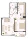 Praktische 2-Zimmer Wohnung mit Balkon zu vermieten! - Grundriss