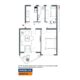 Wohnen im Vorderen Westen! 3-ZKB-Wohnung mit Balkon - Grundriss