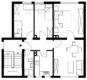 Kompakte 4-Zimmer-Wohnung im Hochparterre - Grundriss