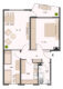 Innenstadtnahe 2,5-Zimmer-Wohnung in Darmstadt - Grundriss