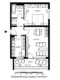 2-Zimmerwohnung in grüner Lage mit modernisiertem Bad im Schelmengraben - Grundriss