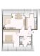 Gemütliche 2-Zimmer-Wohnung im historischen Stadtkern von Korbach - Grundriss DG links