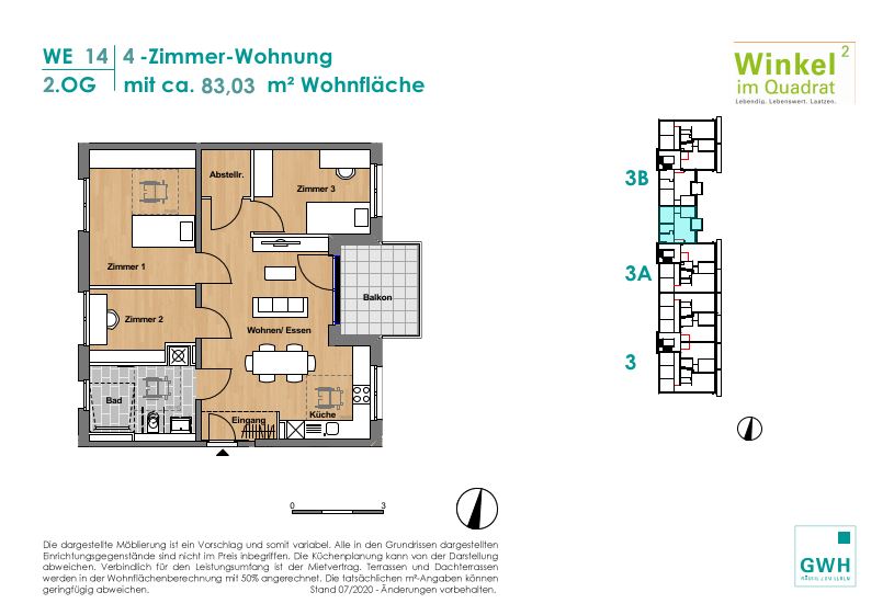 Schicke, neue 4 ZKB Wohnung in Laatzen, In den Stuken 3A, 30880 Laatzen